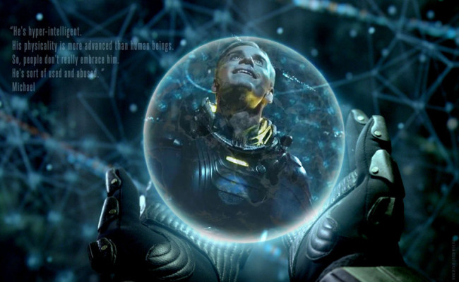 Brand New Wallpaper For Prometheus Focusing On David The Android