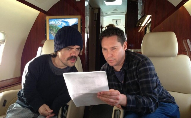 PETER DINKLAGE and BRYAN SINGER Pow Wow Over DAYS OF FUTURE PAST