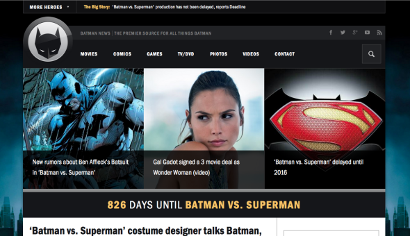 Batman News Homepage