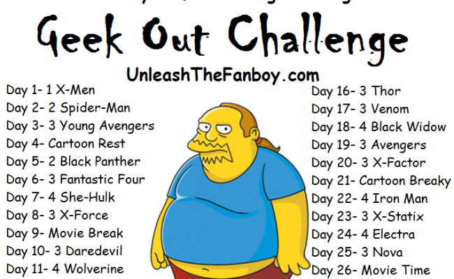 The All-New 30-Day Marvel Geek Out Comic Reading Challenge!
