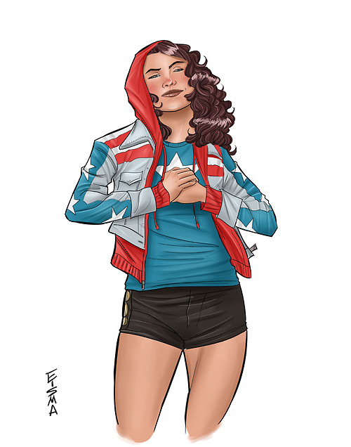 A pic of Miss America Chavez by Mr. Eisma- because I love her
