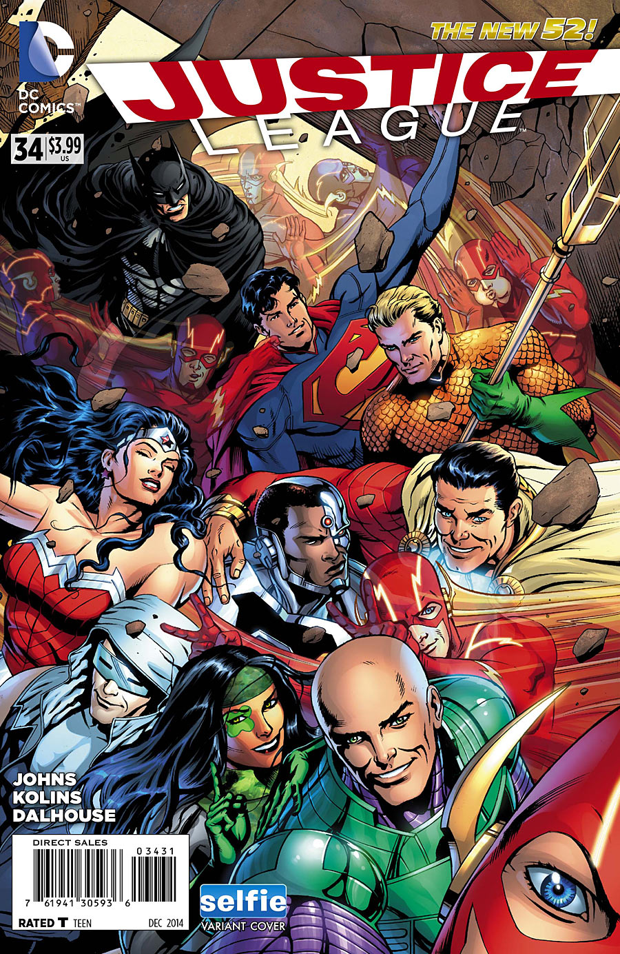 Justice League #34 selfie