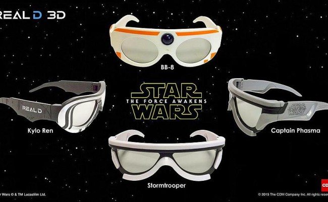 STAR WARS: THE FORCE AWAKENS to Have Character-Themed 3D Glasses