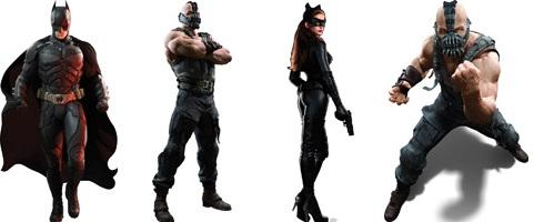 New Look At Bane And Catwoman In Theatre Standees