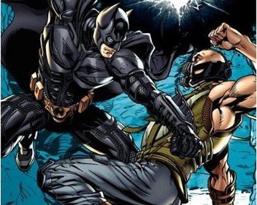 Batman Fights Bane On Book Cover Art For The Dark Knight Rises