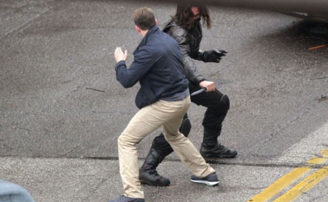 CAPTAIN AMERICA and WINTER SOLDIER Trade Blows in Leaked Set Pics